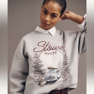 Anthropology Girl Dangerous Stowe Sweatshirt